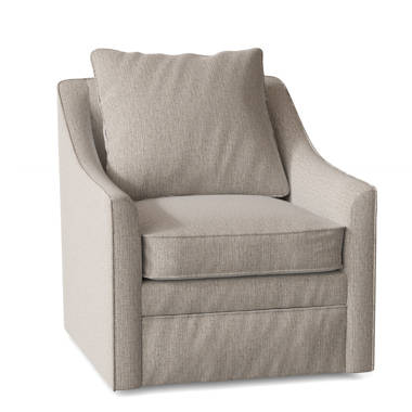 Keely slipcovered swivel discount chair